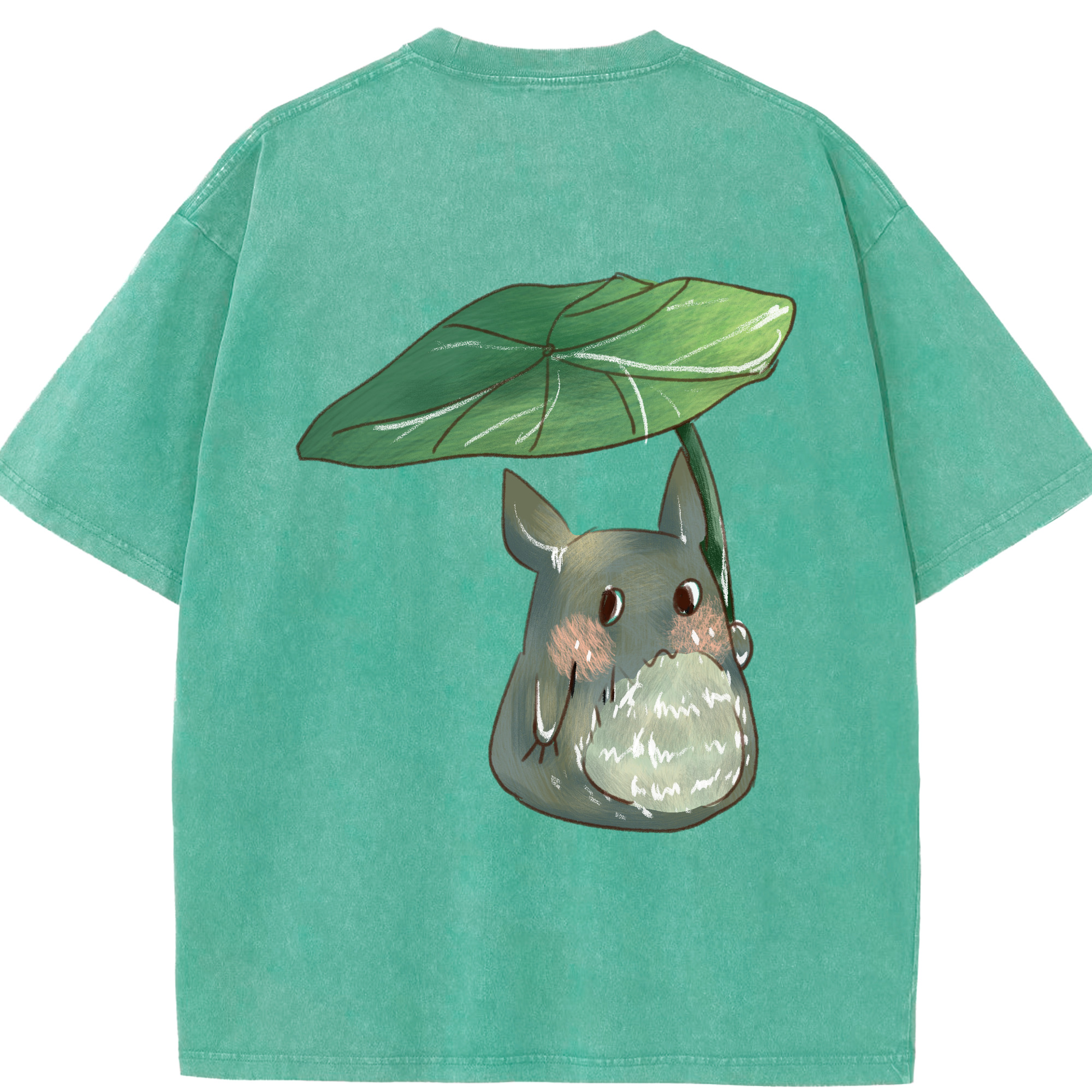 （画像用） となりのトトロ 草壁メイ 草壁サツキ My Neighbor Totoro Satsuki Kusakabe Mei Kusakabe 綿100% ヴィンテージ風 半袖Tシャツ（背面プリント）